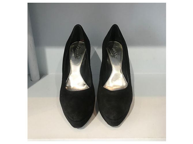 Tacchi GUCCI T.EU 39 Camoscio Nero - vista 2