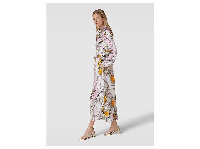 Autre Marque Hearts' Matter Rosa Seide Maxi Kleid Mehrfarben - Ansicht 10