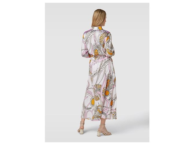 Autre Marque Hearts' Matter Rosa Seide Maxi Kleid Mehrfarben - Ansicht 11