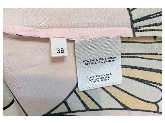 Autre Marque Hearts' Matter Rosa Seide Maxi Kleid Mehrfarben - Ansicht 8