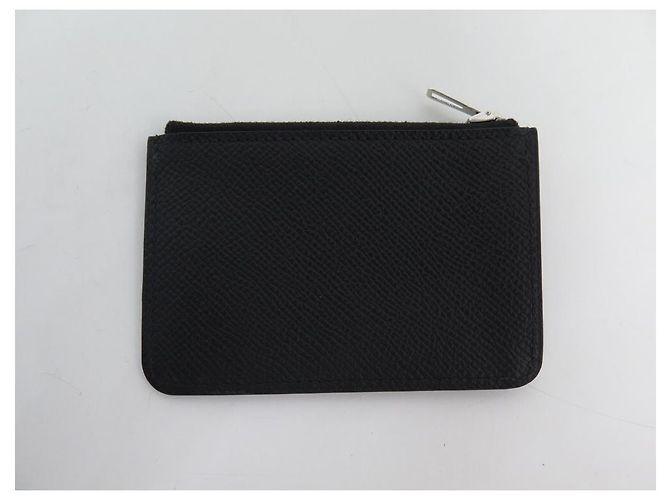 Hermès NEUE HERMES SLIM CONSTANCE H BRIEFTASCHE082060CK89 Schwarzes Bittersleder 2022 Mappe - Ansicht 13