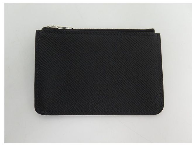 Hermès NEUE HERMES SLIM CONSTANCE H BRIEFTASCHE082060CK89 Schwarzes Bittersleder 2022 Mappe - Ansicht 14