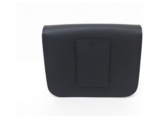 Hermès NEUE HERMES SLIM CONSTANCE H BRIEFTASCHE082060CK89 Schwarzes Bittersleder 2022 Mappe - Ansicht 2