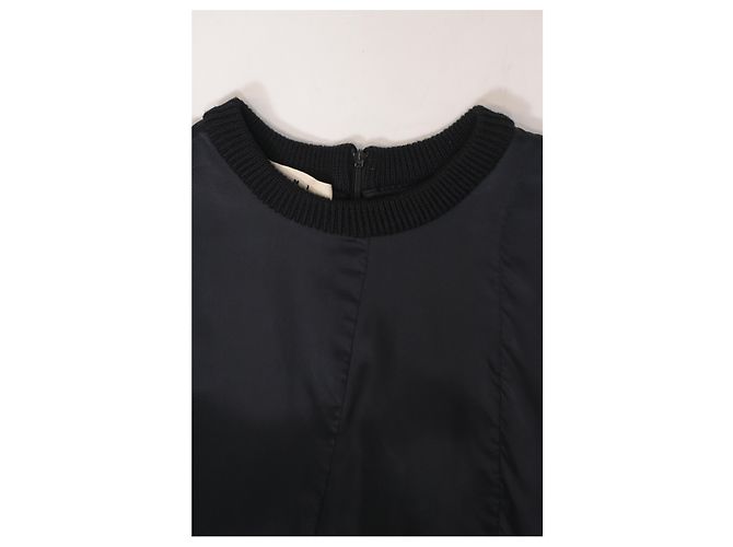 Blusa Marni Peplum de nailon negro - vista 10