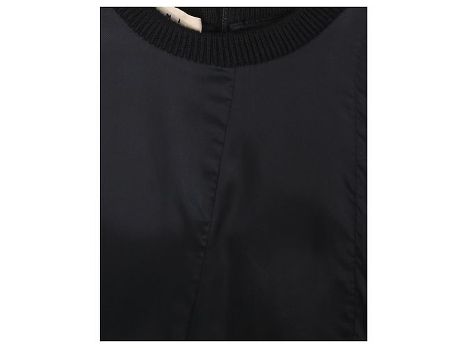 Blusa Marni Peplum de nailon negro - vista 4