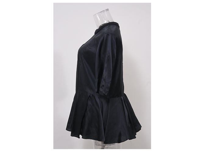 Blusa Marni Peplum de nailon negro - vista 9