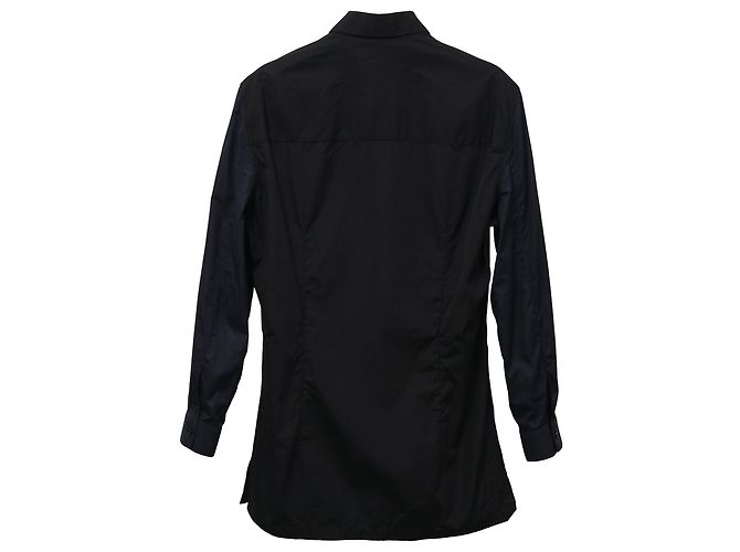 Camicia Balenciaga in cotone Blu Navy - vista 2