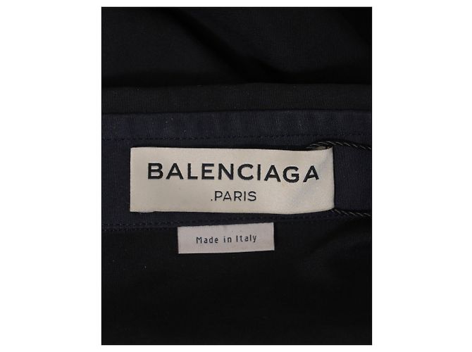 Camicia Balenciaga in cotone Blu Navy - vista 3