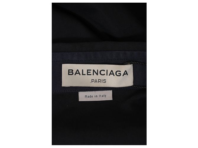Camicia Balenciaga in cotone Blu Navy - vista 7