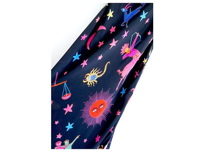Autre Marque Rhode Jemima Kleid Neon Zodiac Print Schwarz - Ansicht 3