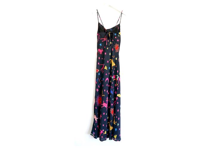 Autre Marque Rhode Jemima Kleid Neon Zodiac Print Schwarz - Ansicht 5