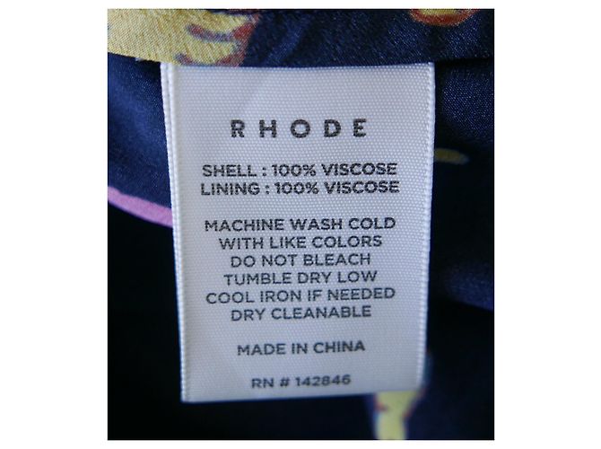 Autre Marque Rhode Jemima Kleid Neon Zodiac Print Schwarz - Ansicht 8