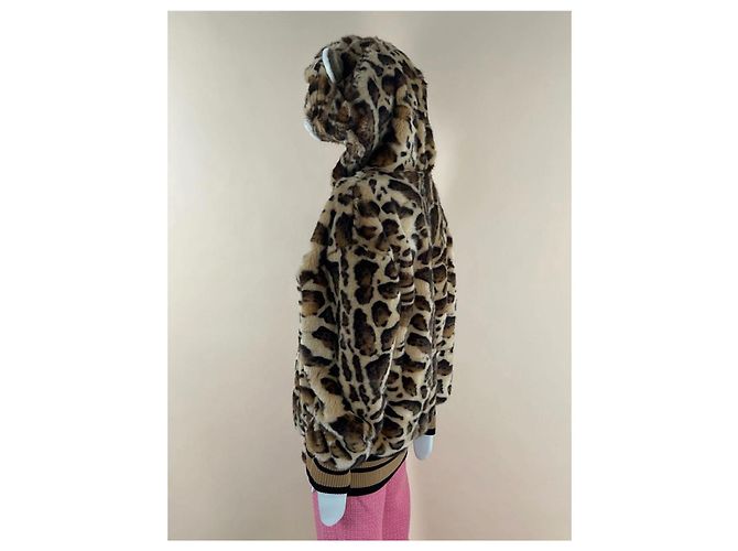 Chanel Chaqueta de piel sintética beige Royal Upperr. Castaño - vista 9
