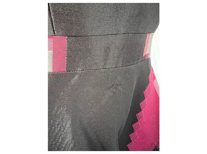 Philipp Plein Fatality Kleid mit Herzen Schwarz Rosa Pink - Ansicht 6