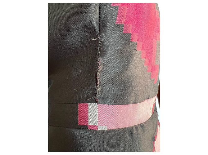 Philipp Plein Fatality Kleid mit Herzen Schwarz Rosa Pink - Ansicht 7