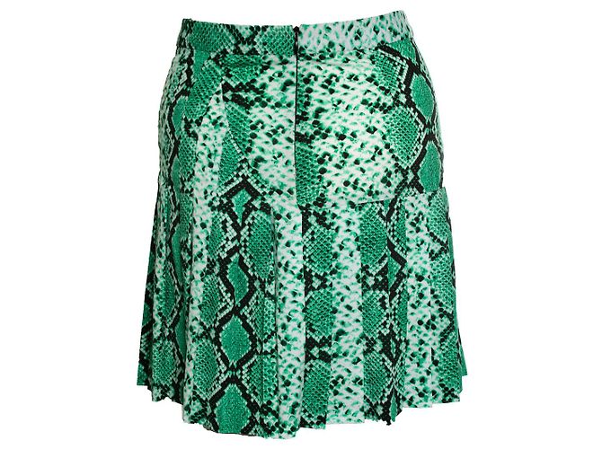 Sandro, falda verde con estampado de serpiente - vista 2