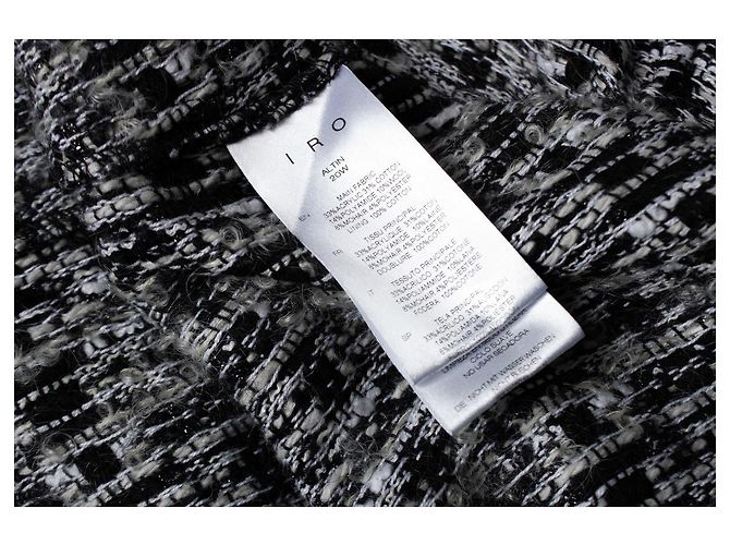 IRO, ALTIN W20 sobrecamisa de lúrex Negro Blanco - vista 6