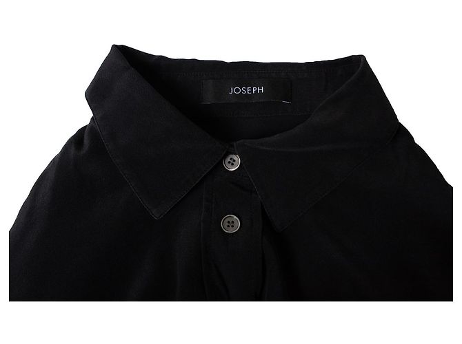 JOSEPH, Camicia di seta nera Nero - vista 5