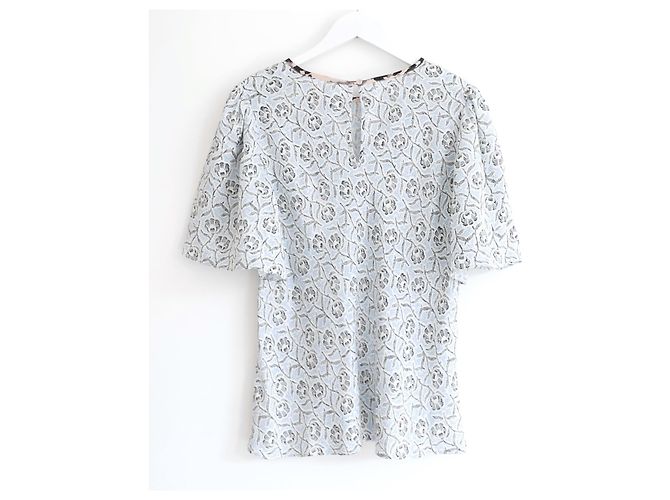 Blusa Catarina de Rebecca Taylor Azul - vista 3