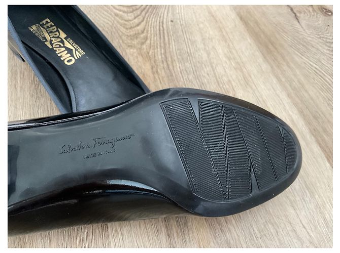 Décolleté Salvatore Ferragamo in pelle nera Nero - vista 5