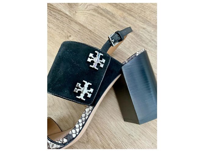 Sandali Tory Burch in pelle nera Nero - vista 3