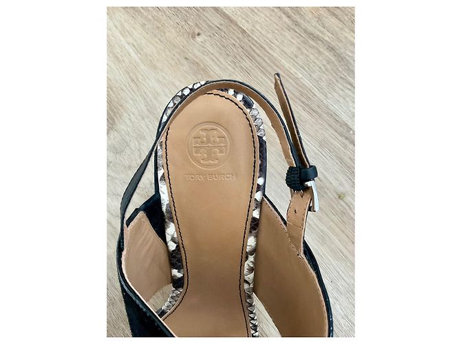 Sandali Tory Burch in pelle nera Nero - vista 5