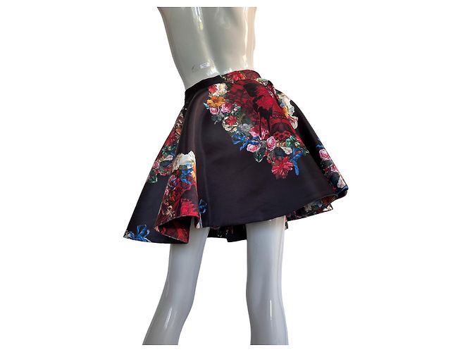 Philipp Plein Rock Schwarz Rot aus Polyester - Ansicht 2