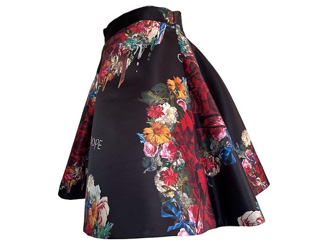 Philipp Plein Rock Schwarz Rot aus Polyester - Ansicht 3