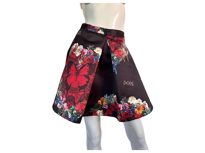 Philipp Plein Rock Schwarz Rot aus Polyester - Ansicht 6