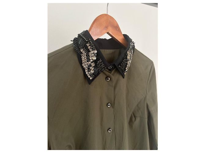 Prada Hemd aus Baumwolle Khaki - Ansicht 3