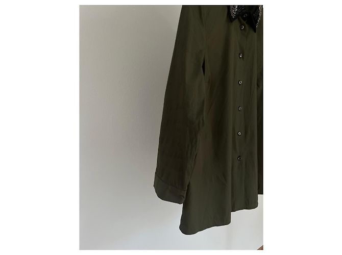 Prada Hemd aus Baumwolle Khaki - Ansicht 6