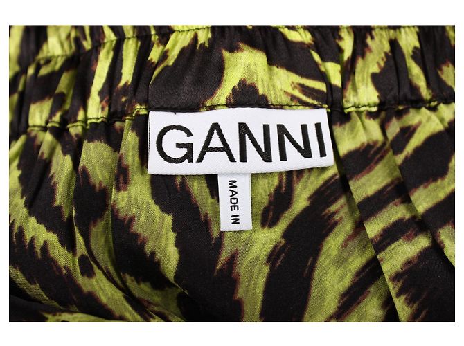 Vestido Ganni de seda verde - vista 5