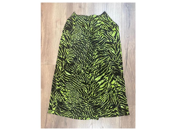 Vestido Ganni de seda verde - vista 7