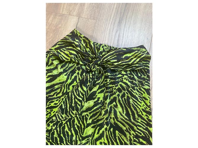 Vestido Ganni de seda verde - vista 8