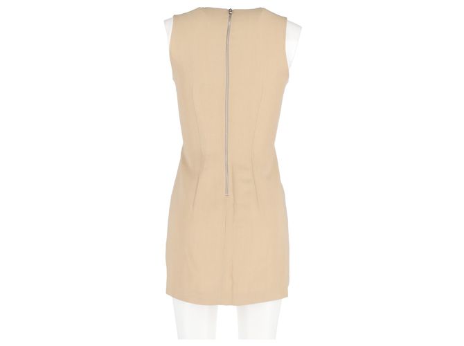 Minivestido sin mangas de lana beige de Acne Studios Castaño - vista 6