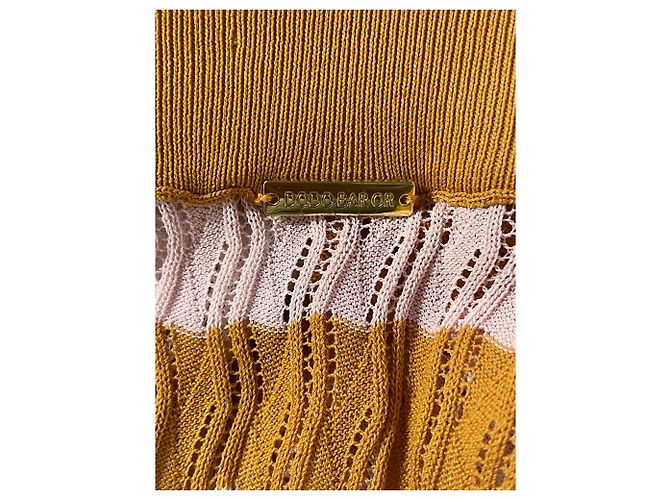 Autre Marque Gonna lunga Dodo Bar Or in maglia a righe in cotone multicolor Stampa python - vista 6