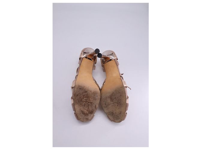 Sandali con cinturino Stuart Weitzman in pelle scamosciata e pelle beige Marrone - vista 11