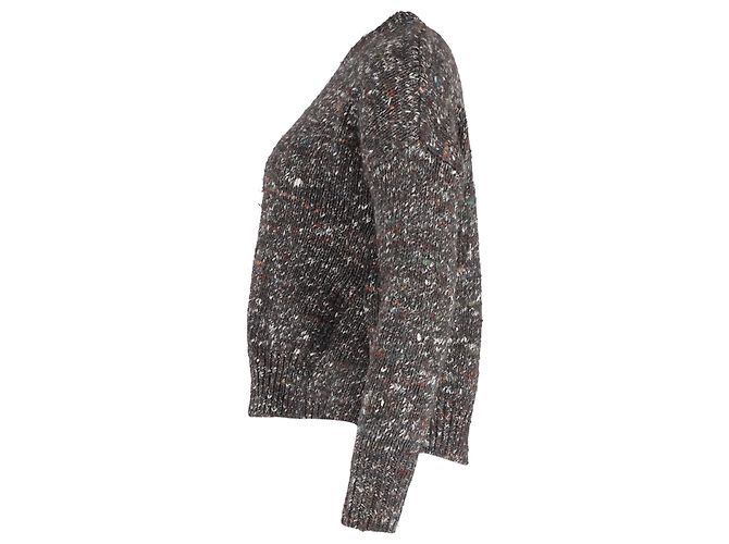 Stella Mc Cartney Asymmetrischer Pullover von Stella McCartney aus grauer Wolle - Ansicht 2