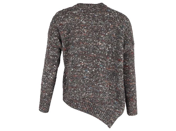 Stella Mc Cartney Asymmetrischer Pullover von Stella McCartney aus grauer Wolle - Ansicht 3