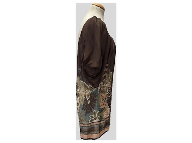 Autre Marque Blusón Multicolor Marrón Marrone - vista 2