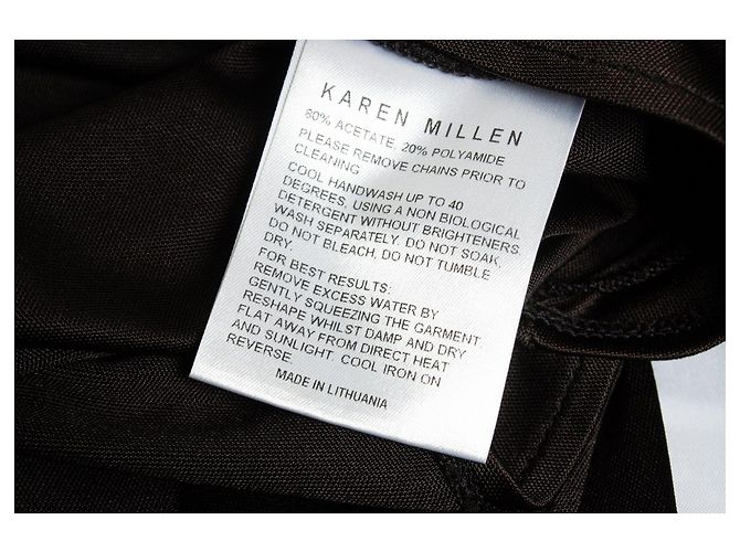 Karen Millen, Schwarzes Midikleid mit Kette - Ansicht 6