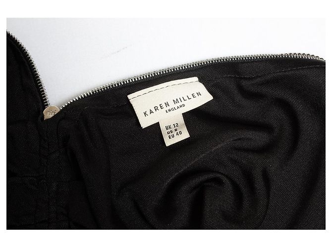 Karen Millen, Schwarzes Midikleid mit Kette - Ansicht 7