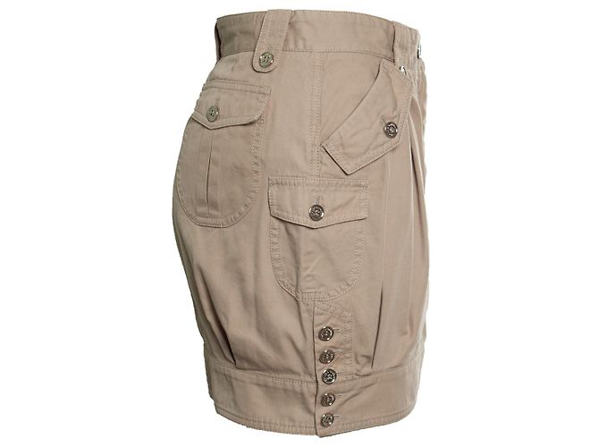DOLCE & GABBANA, falda beige con botones - vista 2