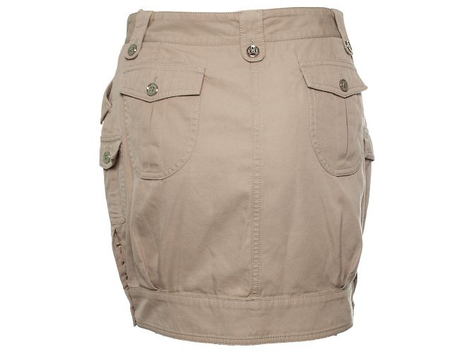 DOLCE & GABBANA, falda beige con botones - vista 4