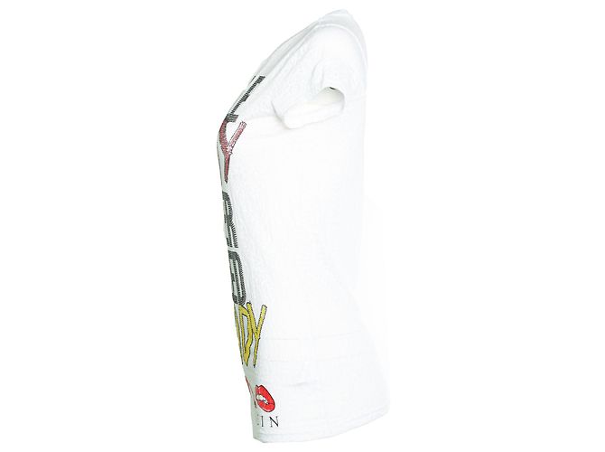 Philipp Plein, Maglietta con strass Bianco Multicolore - vista 3