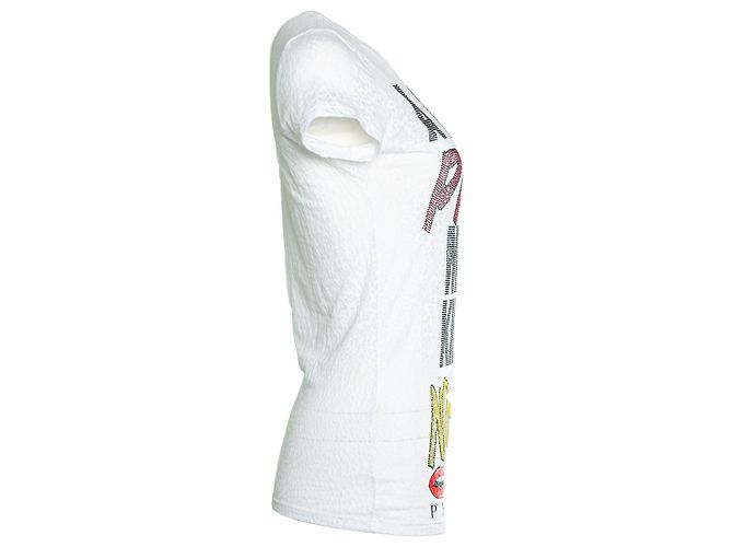 Philipp Plein, Maglietta con strass Bianco Multicolore - vista 4