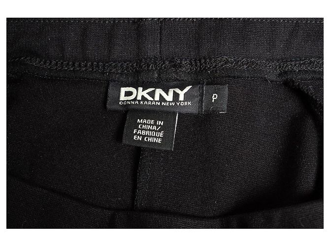 DKNY, Legging negro con detalles de piel. - vista 7