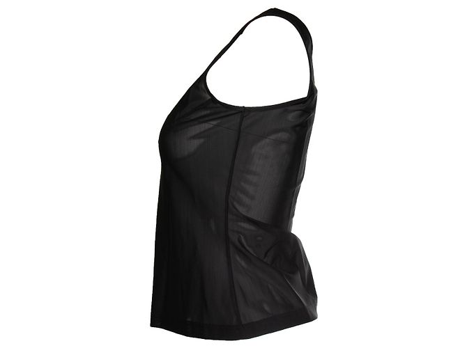 Thierry Mugler Mugler, Top trasparente in nero - vista 3