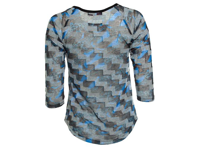 Autre Marque CUSTO, Camiseta de manga larga Azul Gris - vista 2