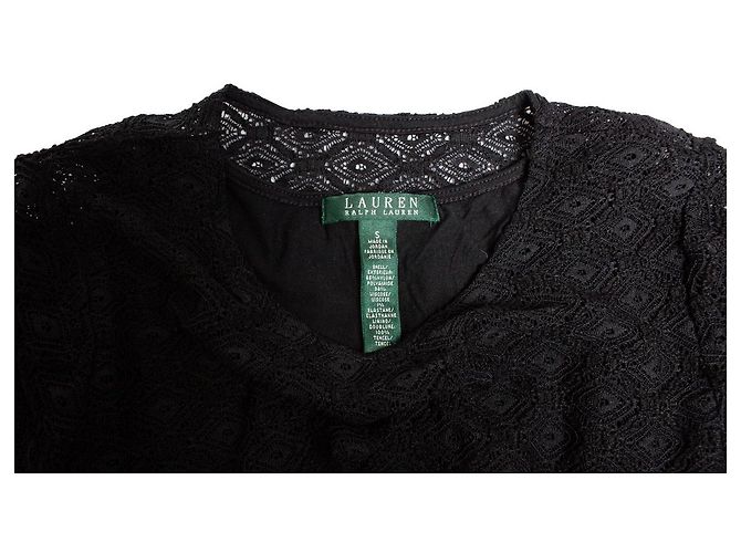 Ralph Lauren, Top de encaje negro - vista 5